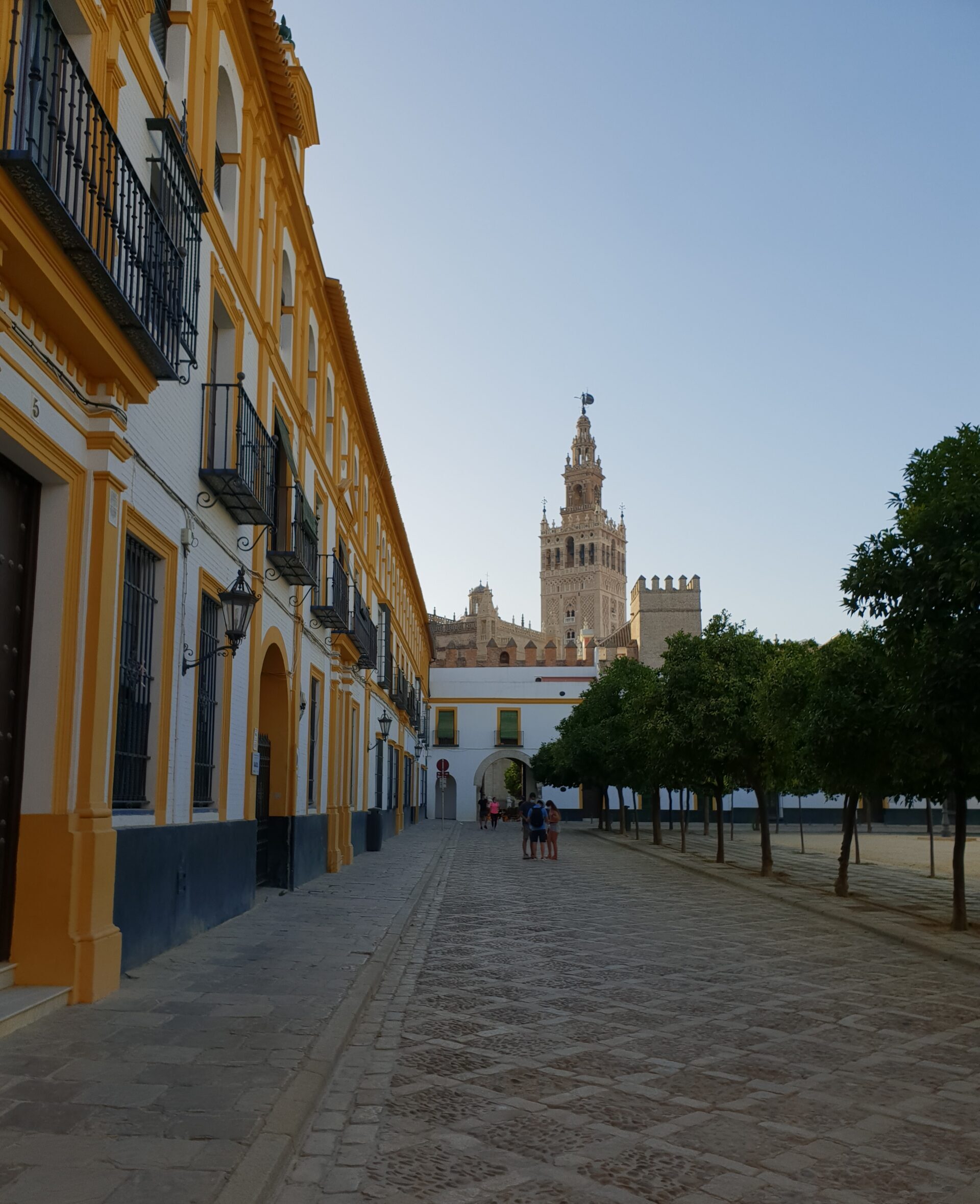 The Giralda is the bell tower of Seville Cathedral in Seville, Spain