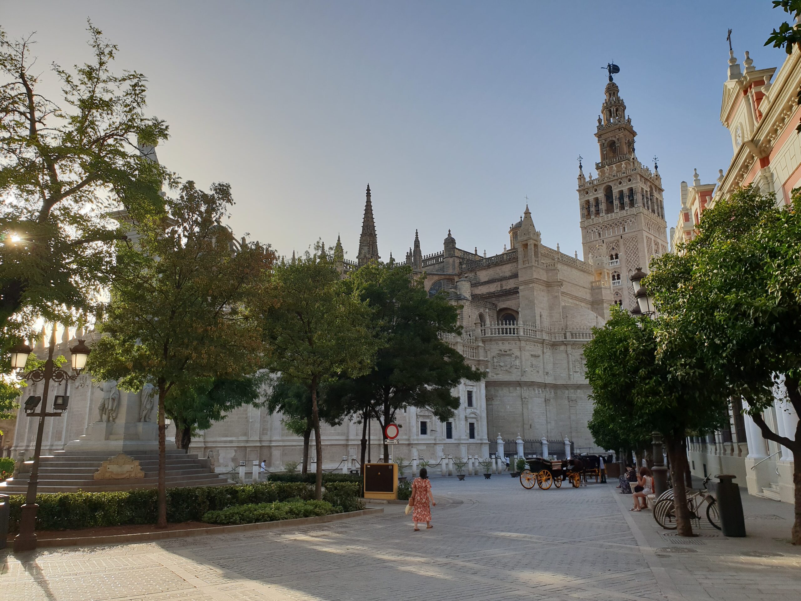 The Giralda is the bell tower of Seville Cathedral in Seville, Spain