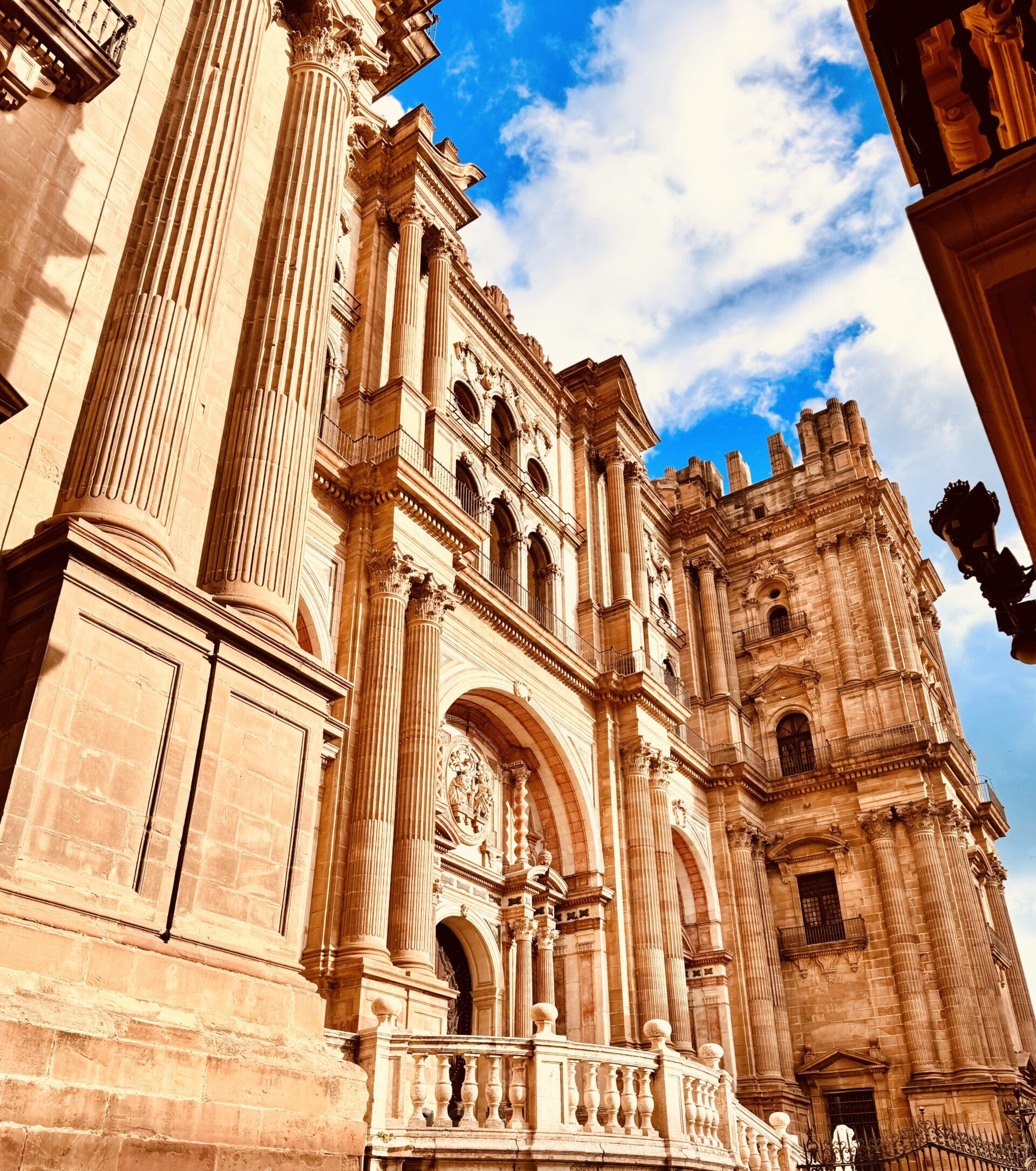 In the center of the old town of Malaga is the Cathedral